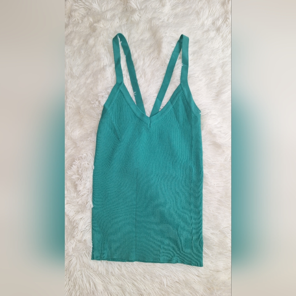 Elegant Teal V-Neck Camisole